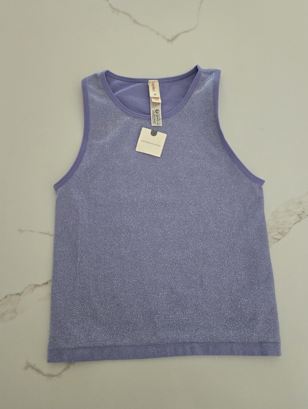 NWT Shimmery Lavender / Blue Seamless Tank Top